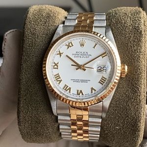 Mint Rolex DateJust 36mm 18k Yellow Gold- Full set